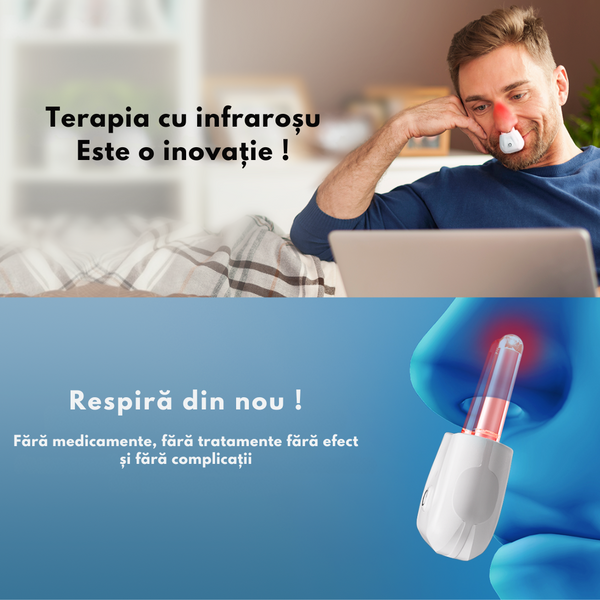 Преносима терапия за нос с червена светлина